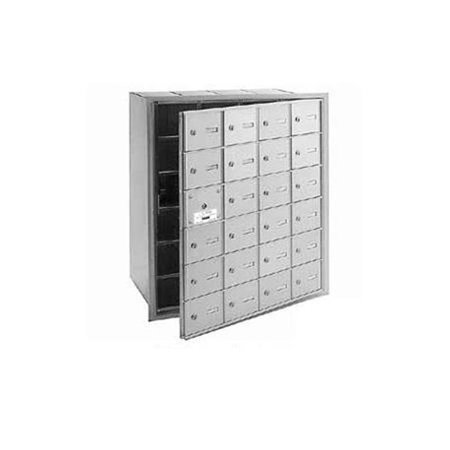 SALSBURY INDUSTRIES Salsbury 3624AFP Salsbury 4Bplus Horizontal Mailbox Includes Master Commercial Lock - 24 A Doors - 23 Usable - Aluminum - Front Loading - Private Access 3624AFP